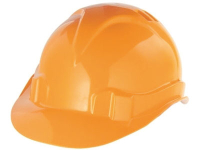 Каска защитная из ударопрочной пластмассы, оранжевая. СИБРТЕХ 89113