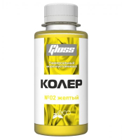 Колеровочная паста 02 ЖЕЛТЫЙ Gloss Коллекция 0,1л бутылка ПЭТ