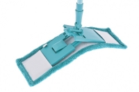 Швабра 120см с пластиковой складной подошвой, насадка микрофибра, рукоятка телескоп. 93505