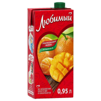 Нектар Любимый 0,95 л апельсин-манго-мандарин