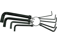 Набор ключей имбусовых удлинённых HEX, 1,5-10 мм. 10 шт, оксидированные, на кольце SPARTA 112665