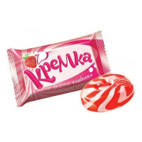 Карамель Кремка со вкусом клубники и сливок 0,5 кг