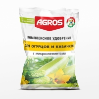 Комплексное удобрение для огурцов и кабачков с микроэлементами 1 кг Agros