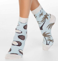 Носки женские хлопок р. 23-25 бледно-бирюзовый