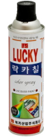 Краска-аэрозоль LUCKY черная матовая, 420мл 24015