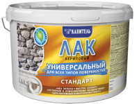 Лак универсальный для всех типов поверхностей матовый 1 кг Стандарт акриловый Капитель