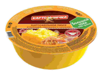 Пюре картофельное в т/т курица-гренки+соус 