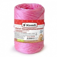 Шпагат полипропиленовый, 100 м, 1000 Текс, красный, Komfi/60