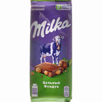 Шоколад МИЛКА  85 г цельный фундук