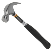Молоток-гвоздодер, 450 г, боек 27 мм, металлическая трубчатая обрезиненная рукоятка Sparta 104405