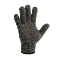 Перчатки трикотажные двойные Аляска серые