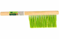 Щетка-сметка трехрядная, 280 мм, деревянная ручка Сибртех 84628
