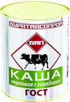 Бурятмяспром каша ГОСТ вс 340 грамм  перловая с говядиной