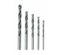 Набор сверл по дереву, 4-5-6-8-10 мм, 5 шт, цилиндрический хвостовик Sparta 702105