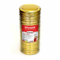 Крышка  винтовая  золотистая 20 шт.D=82 мм Komfi (упак)