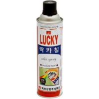 Краска-аэрозоль LUCKY коричневая темная, 420мл