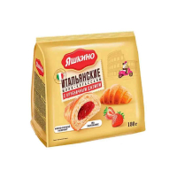 Мини-круассаны Яшкино с клубничным джемом 180 г