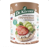 Хлебцы Dr.Korner 100г (1/20) Гречневые с вит.