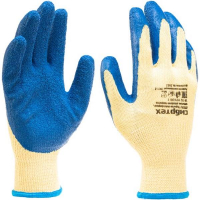 Перчатки трикотажные полиэфирные латексное рельефное покрытие Сибртех 677515