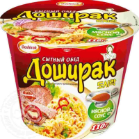 Доширак Лапша Сытный обед 110 грамм говядина ведро