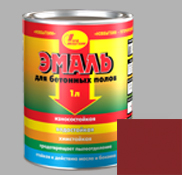 Эмаль для бетонных полов темно-красная (3л)