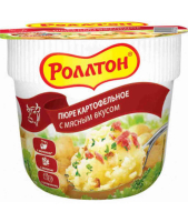 Ролтон Пюре картошка  Мясное 40 г. 1/24