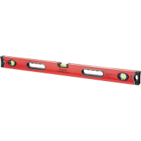 Уровень алюминиевый, 600 мм, 3 глазка, ударопрочные заглушки, двухкомпонентные ручки Matrix 34304