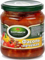 Фасоль печеная Балтимор  450 грамм стекло банка